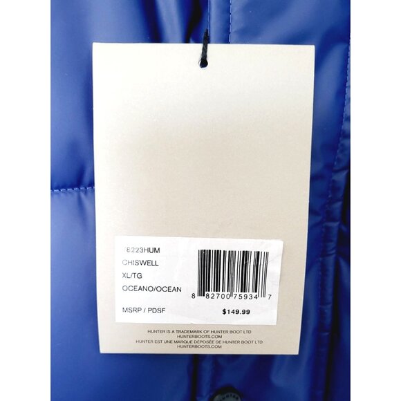 NWT Hunter Men's Chiswell Blue Puffer Vest - Size XL - Picture 6 of 6